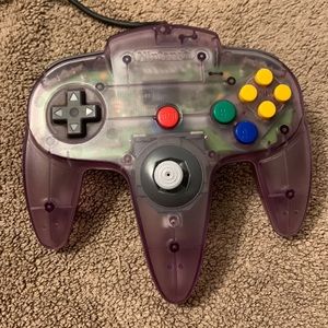 Nintendo64 N64 Vintage Controller-Atomic Purple Tested Great Condition Pre-Loved